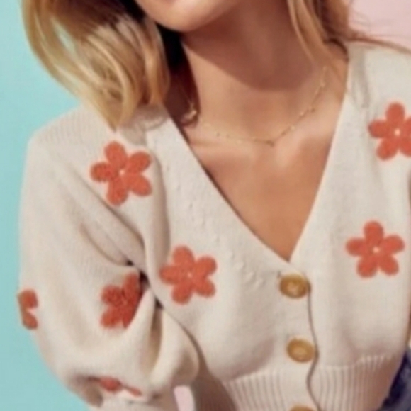 Womans Small Blouse Floral Button Up Shirt/Top♡ - Picture 3 of 4